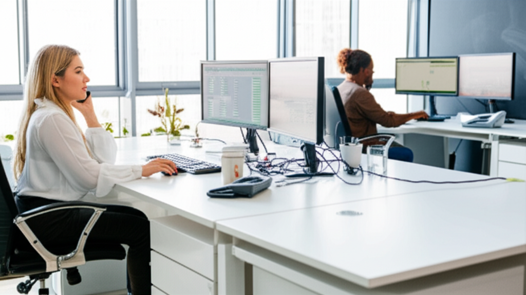 Professional mental health billing office environment